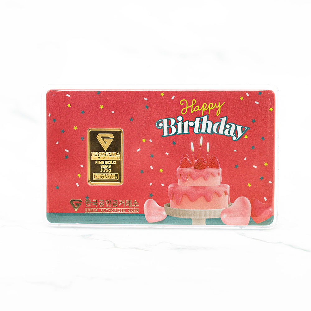 생일 카드 골드바 3.75g (1돈)